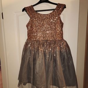 Girls Sequin & Tulle Dress